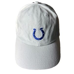 Vintage Indianapolis Colts Hat Y2K Khaki Strapback Cap NFL